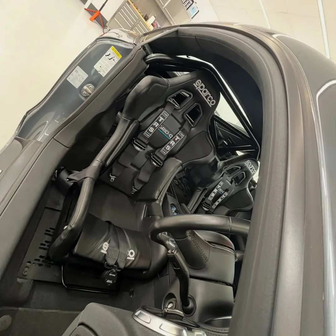Audi TT motorsport interior with Sparco seats inside the Auto Opulence bay