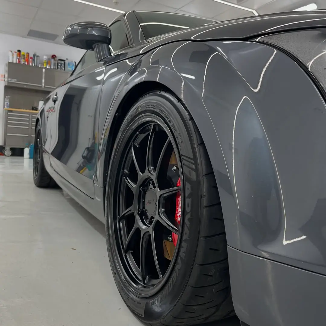 Audi TT wheel and clean bodywork after private bay hire