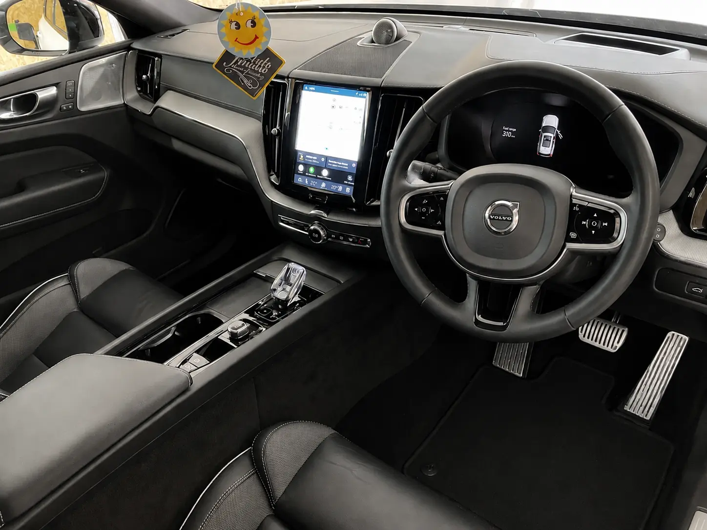 Clean Volvo XC60 dashboard and front cabin after professional interior valeting